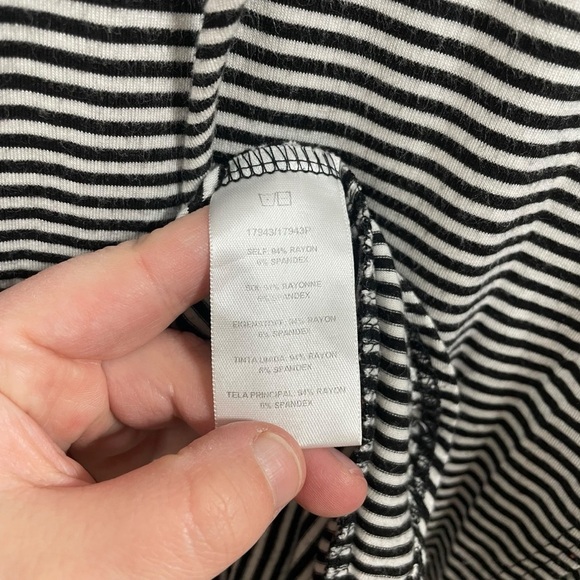 Anthropologie Dolan Sleeveless Cowl Neck Striped Maxi Dress Black/White Size S - Picture 5 of 10